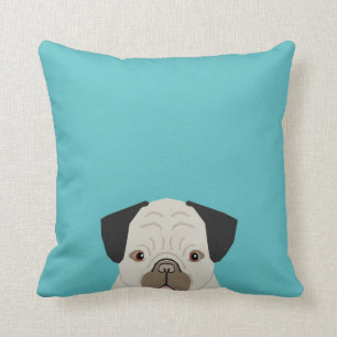 Pug throw pillow customizable pug gifts dog breeds