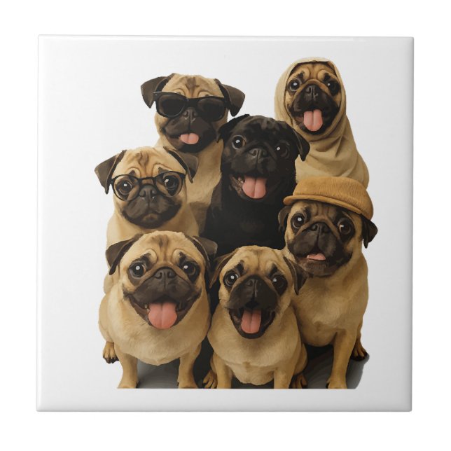 Pug Tile (Front)