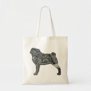 pug tote bag