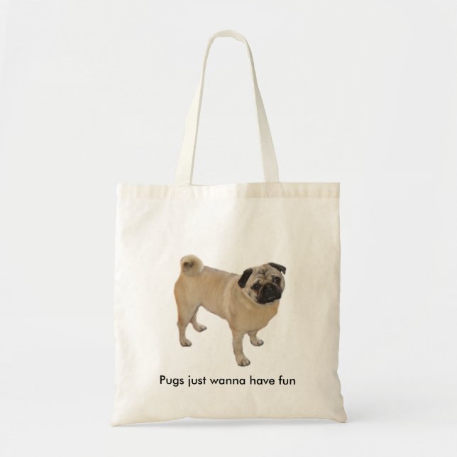 Pug Tote Bag (Front)