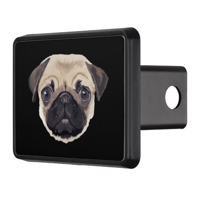 Pug Trailer Hitch Cover (Left)