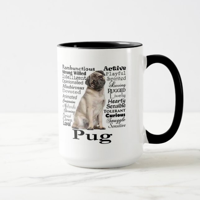 Pug Traits Mug (Right)