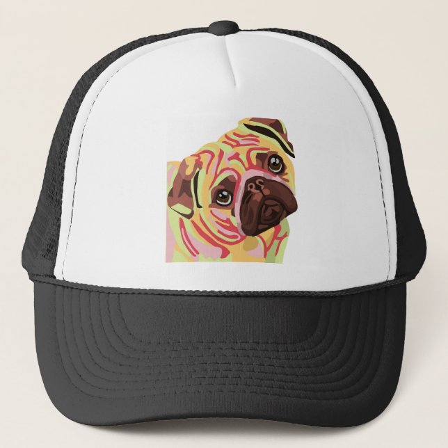 Pug Trucker Hat (Front)