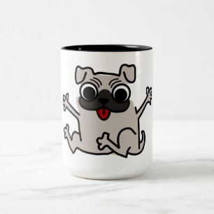 Pug Two-Tone Coffee Mug
