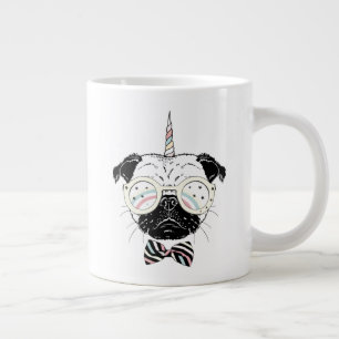 Pug Unicorn Be Unique Large Coffee Mug