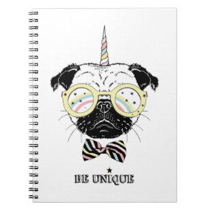 Pug Unicorn   Be Unique Notebook