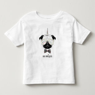 Pug Unicorn   Be Unique Toddler T-shirt