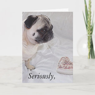 Pug Valentine Card