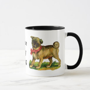 pug vintage mug