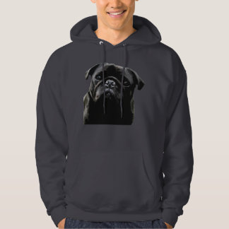 Pug Wisdom- Black Pug Hoodie