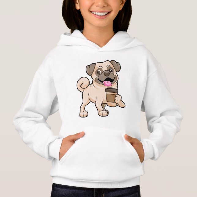 Pug with Coffee to go (Front)