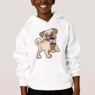 Pug with Coffee to go