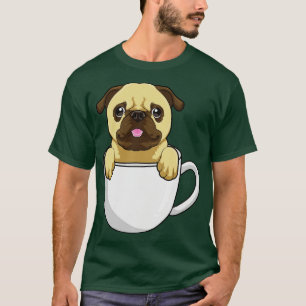 Pug with Cup of Coffee 1 T-Shirt