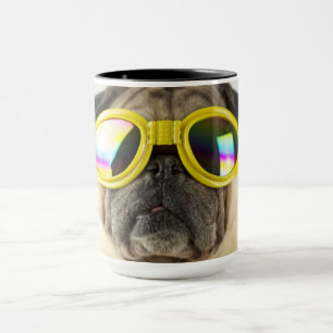 Pug with Goggles Mug