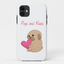 Pug with Heart 