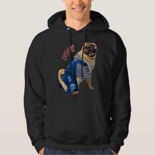Pug  Women Men Pug Mom Dad Life Love Dog Pet 13 Hoodie