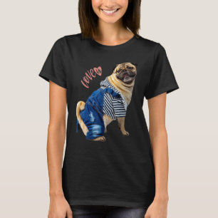 Pug Women Men Pug Mom Dad Life Love Dog Pet 13 T-Shirt