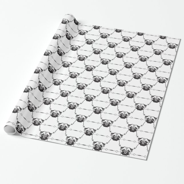 Pug wrapping paper (Unrolled)