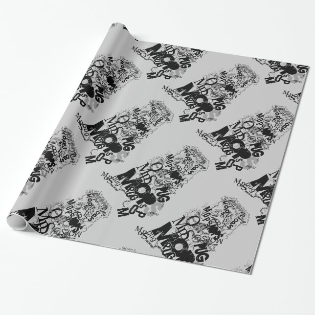 Pug wrapping paper (Unrolled)