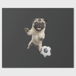 Pug wrapping paper