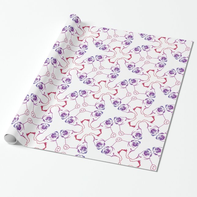 Pug wrapping paper (Unrolled)