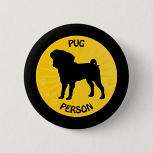 Pug Xing 2 Inch Round Button