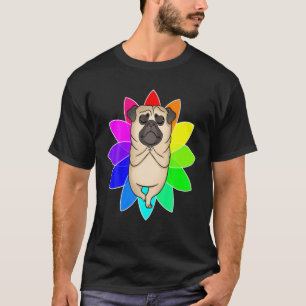 Pug Yoga Flower Mandala Mindfulness Meditation Nam T-Shirt