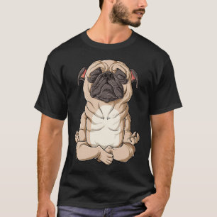 Pug Yoga T Namaste Spiritual Meditation Funny Chak T-Shirt
