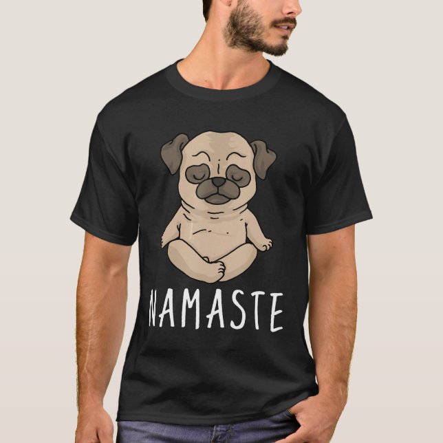 Pug Yoga T-Shirt (Front)