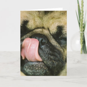 Pugalicious Greeting Card