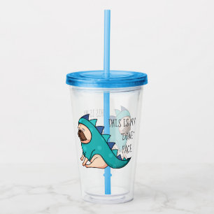 Pugasaurus is "Done" Funny Pug Acrylic Tumbler