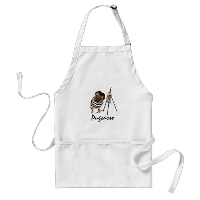 Pugcasso Art Apron (Front)