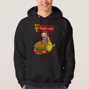 PugDonald&x27;s-Pug Burger Clown Classic T-Shirt 2 Hoodie
