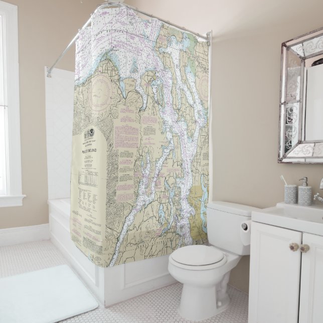 Puget Sound Nautical Chart 18440 (In Situ)