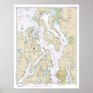 Puget Sound-Northern Part Nautical Chart 18441