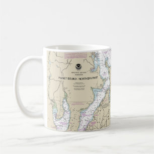 Puget Sound-Northern Part Nautical Chart 18441 Coffee Mug