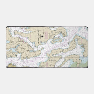 Puget Sound-Northern Part Nautical Chart 18441 Desk Mat