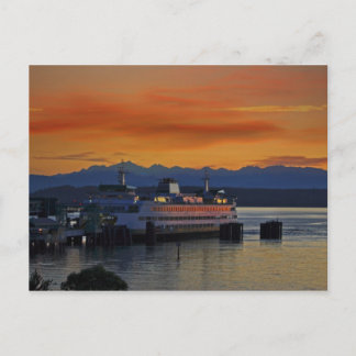 Puget Sound Sunset Postcard