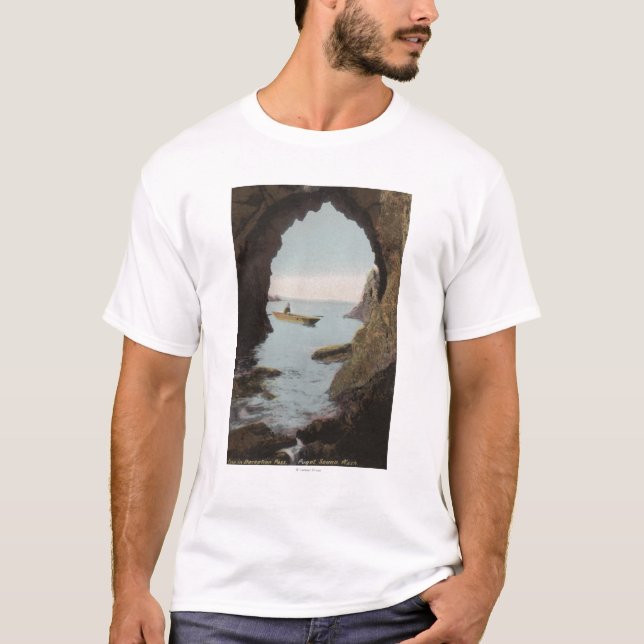 Puget Sound, WA - Cave in Deception T-Shirt (Front)