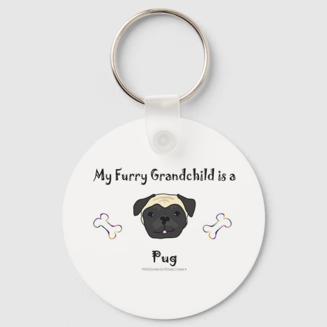 PugFawn Keychain (Front)