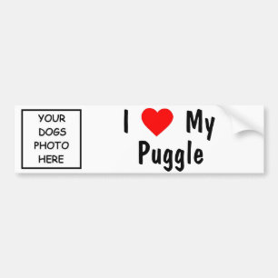 Puggle Bumper Sticker