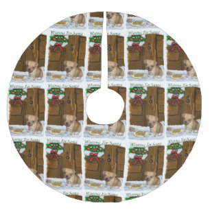 Puggle Christmas Brushed Polyester Tree Skirt
