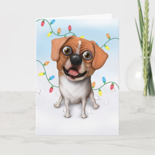 Puggle - Christmas Card (Front)