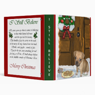 Puggle Christmas Gifts Binder