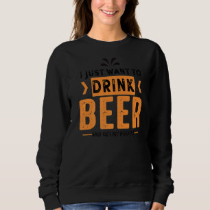 Puggle Dog Beer Dog Mom Sweatshirt