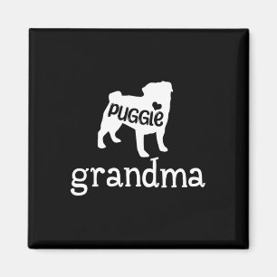 Puggle Dog Grandma Lover Gifts For Women Cute Dog Magnet