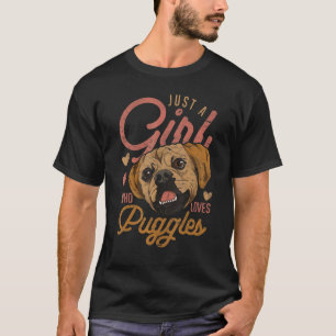 Puggle  Dog Owner Girls Women Cute Pet Animal Pugg T-Shirt