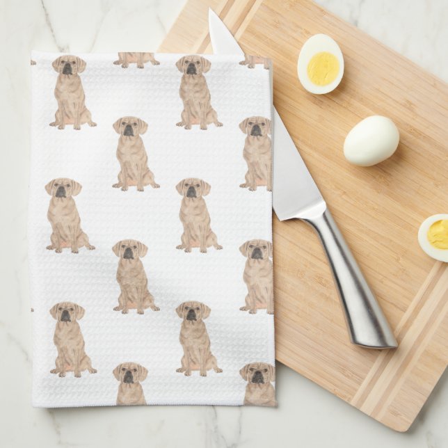 Puggle Kitchen Towel (Quarter Fold)