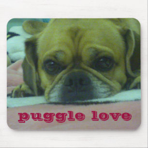 Puggle love mousepad