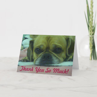 PUGGLE Merci Tellement de carte de voeux